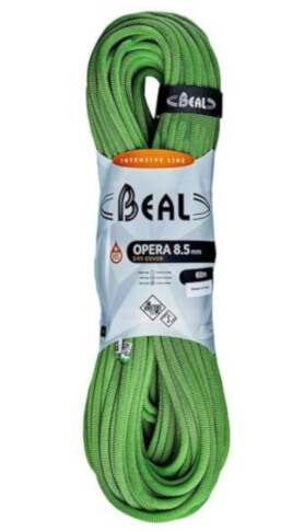 Lina dynamiczna Opera Unicore 8,5 mm x 60 m Dry Cover Green Beal
