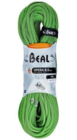 Lina dynamiczna Opera Unicore 8,5 mm x 70 m Dry Cover Green Beal