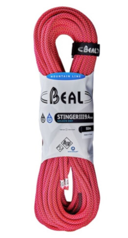 Lina dynamiczna Stinger Unicore 9,4 mm x 50 m Golden Dry Fuchsia Beal