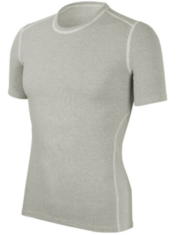 Koszulka męska z krótkim rękawem medium Q-Skin szara Vezuvio