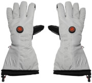 Ogrzewane rękawice narciarskie ze skóry naturalnej szare Glovii GS8