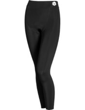 Spodnie rowerowe damskie czarne na karczku z wkładką Vezuvio