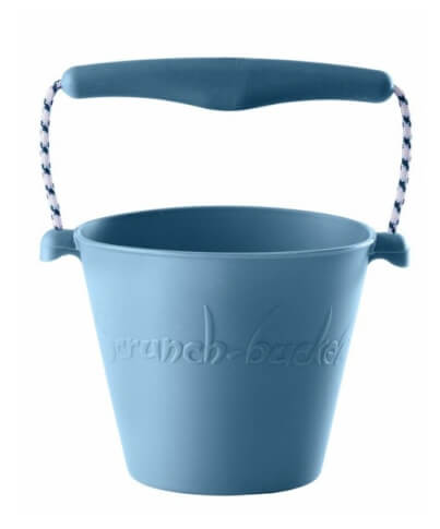 Składane wiaderko dla dzieci Scrunch Bucket Funkit World błękitne