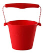 Składane wiaderko dla dzieci Scrunch Bucket Funkit World czerwony