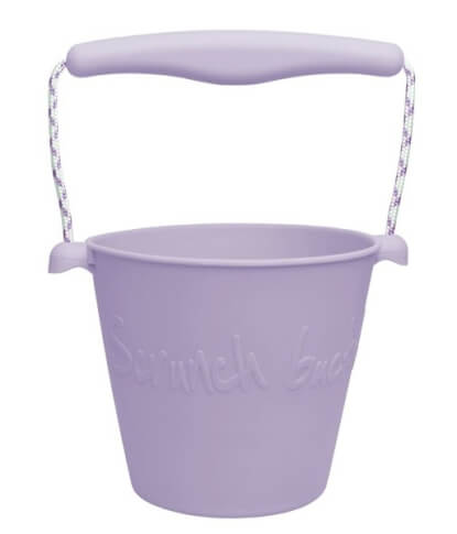 Składane wiaderko dla dzieci Scrunch Bucket Funkit World lila