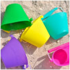 Składane wiaderko dla dzieci Scrunch Bucket Funkit World pastelowy zielony