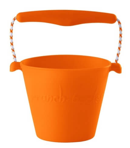 Składane wiaderko dla dzieci Scrunch Bucket Funkit World pomarańczowy