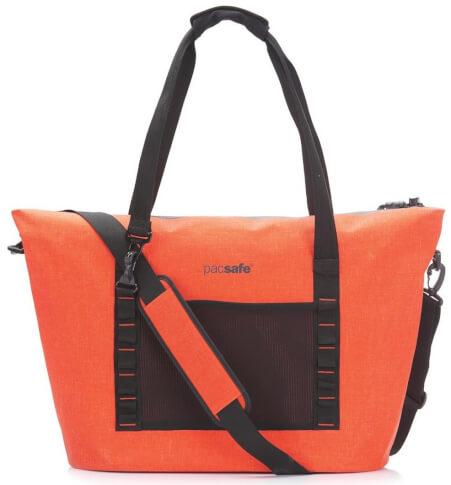 Duża torba plażowa z zabezpieczeniami Pacsafe Dry 36l Orange