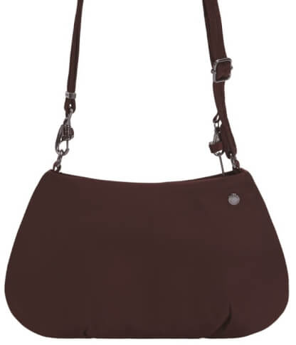 Mała torebka damska antykradzieżowa Pacsafe Citysafe CX Crossbody bordowy