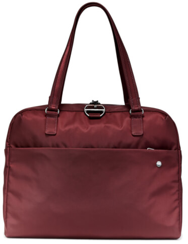 Torba damska antykradzieżowa Pacsafe Citysafe CX slim briefcase Merlot