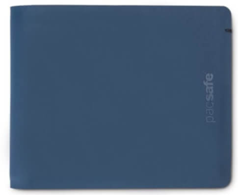 Portfel z ochroną przed kradzieżą Pacsafe RFIDsafe TEC Bifold Walled granatowy