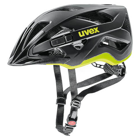 Zaawansowany kask rowerowy Active CC Black Yellow Mat Uvex