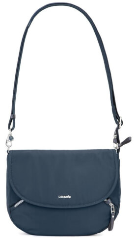 Mała torebka damska Pacsafe Stylesafe crossbody granatowy