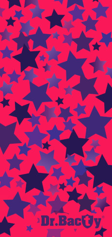 Antybakteryjny ręcznik szybkoschnący 60x130 L Stars Dr Bacty