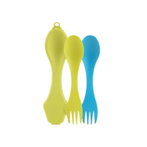 Niezbędniki z opakowaniem Spork'n Case 2p Light My Fire 2 sztuki Cyan/Lime