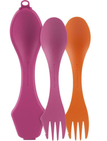 Niezbędniki z opakowaniem Spork'n Case 2p Light My Fire 2 sztuki Orange/Fuchsia