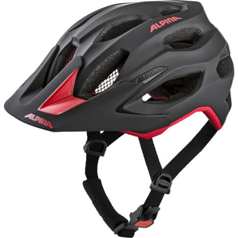 Kask rowerowy Carapax 2.0 black red matt Alpina