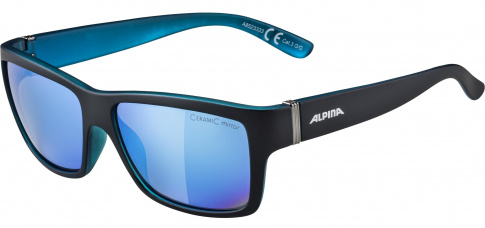 Okulary sportowe Kacey Black Matt-Blue Alpina szkło blue mirror Cat. 3