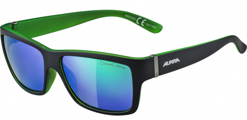 Okulary sportowe Kacey Black Matt-Green Alpina szkło green mirror Cat. 3