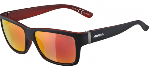 Okulary sportowe Kacey Black Matt-Red Alpina szkło red mirror Cat. 3