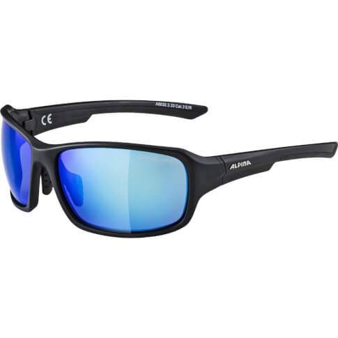 Okulary sportowe Lyron Black Matt szkło blue mirror Cat. 3 Alpina