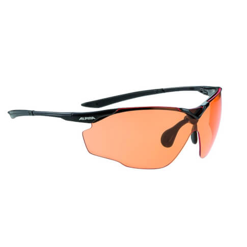 Okulary sportowe Splinter Shield VL+ Black Alpina szkło orange Cat. 2-3