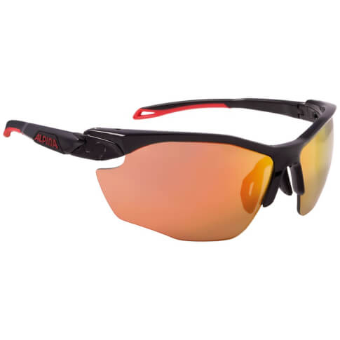 Okulary sportowe Twist Five HR CM+ Black-Red Alpina szkło red mirror Cat. 3