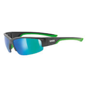 Sportowe okulary przeciwsłoneczne Uvex Sportstyle 215 czarno zielone