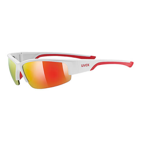 Sportowe okulary przeciwsłoneczne Uvex Sportstyle 215 biało czerwone