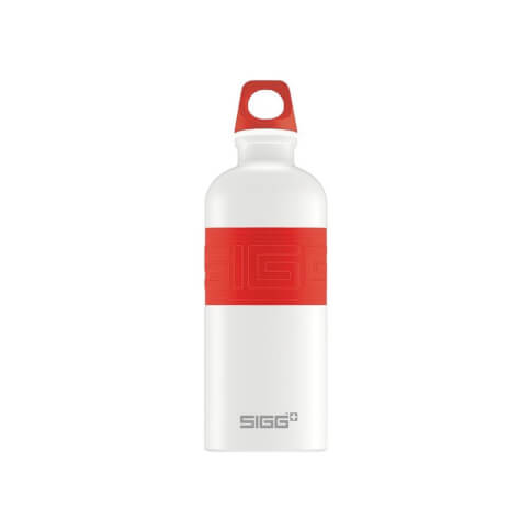 Butelka turystyczna CYD Pure White Red SIGG 600 ml czerwona