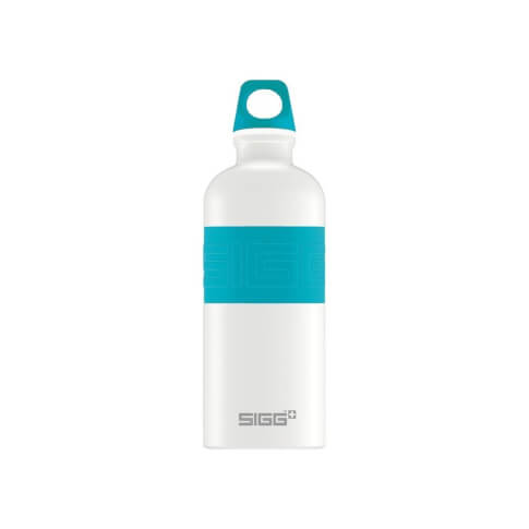 Butelka turystyczna CYD Pure White Aqua SIGG 600 ml niebieska