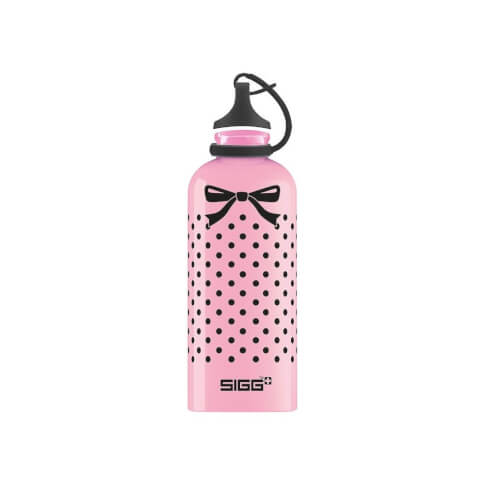 Butelka turystyczna z grafiką Vintage Dots SIGG 600 ml różowa