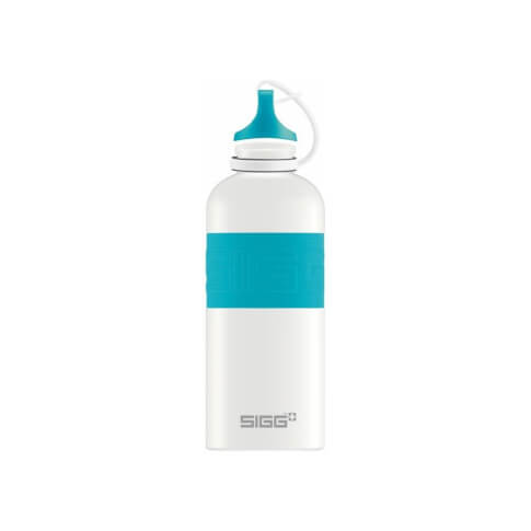 Butelka turystyczna CYD White Touch Aqua SIGG 600 ml niebieska