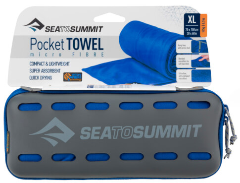 Ręcznik szybkoschnący 75x150 Pocket Towel XL niebieski Sea To Summit