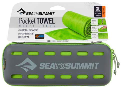 Ręcznik szybkoschnący 75x150 Pocket Towel XL zielony Sea To Summit