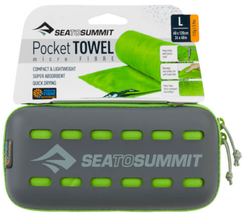 Ręcznik szybkoschnący 60x120 Pocket Towel L zielony Sea To Summit