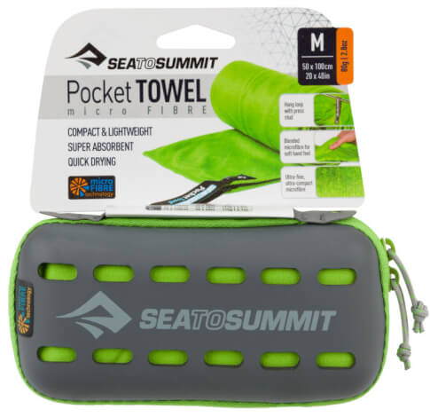 Ręcznik szybkoschnący 50x100 Pocket Towel M zielony Sea To Summit