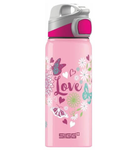 Butelka turystyczna dla dzieci z aluminium Miracle Alu Love SIGG 600 ml