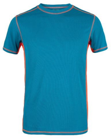 Koszulka wspinaczkowa męska Tlell Milo turquoise orange
