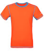Męska koszulka TLELL Milo salmon orange ocean blue