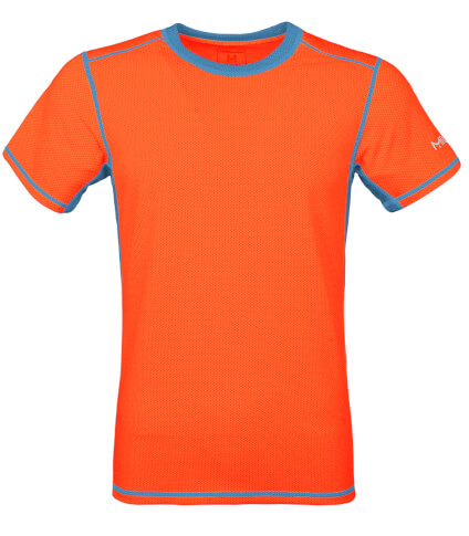 Męska koszulka TLELL Milo salmon orange ocean blue