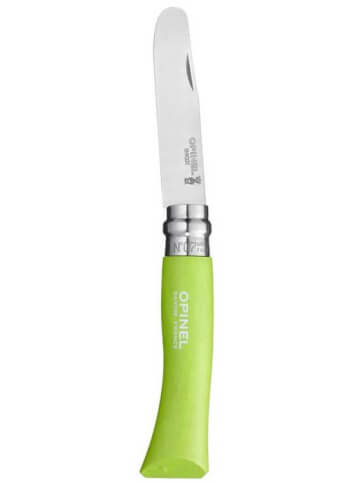 Nóż z zaokrąglonym ostrzem My First Apple Green No 07 Opinel 