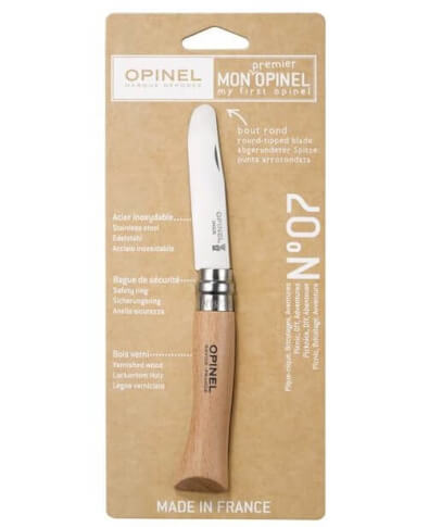 Nóż z zaokrąglonym ostrzem My First Natural No 07 Opinel 