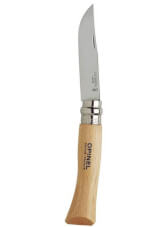 Nóż turystyczny składany Inox natural blister No 07 Opinel