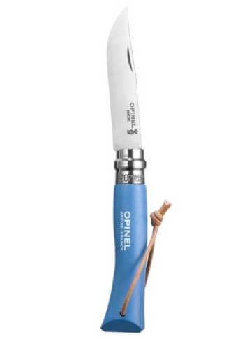 Nóż składany z rzemieniem Inox Pop Sky Blue No 07 Opinel