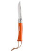 Nóż składany z rzemieniem Inox Pop Tangerine No 07 Opinel