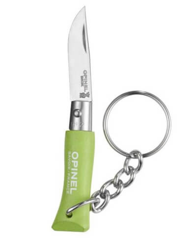 Klasyczny nóż z brelokiem Inox Pop Apple Green No 2 Opinel