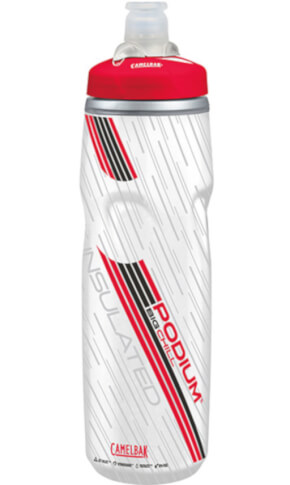 Bidon rowerowy Podium Big Chill 750 ml z podwójną konstrukcją ścian Camelbak biało czerwony