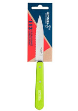 Uniwersalny nóż kuchenny Pop Serrated Green No 113 Opinel