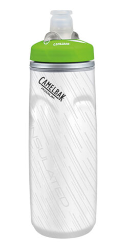 Bidon rowerowy Podium Chill 620 ml z podwójną konstrukcją ścian Camelbak biało zielony